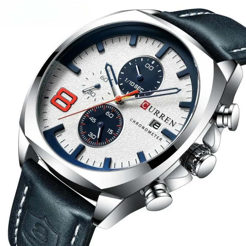 Waterproof Chronograph Sports Watch with Military Design