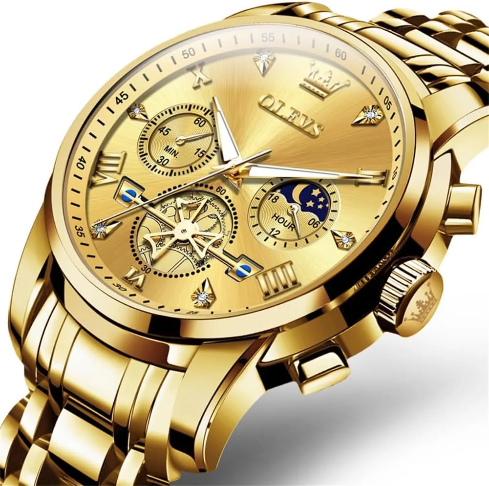 Waterproof Roman Numeral Dress Diamond offensive feeble hermetic hockey legal inspect Relojes para Hombre OLEVS Men Silver Watches,Men's Stainless Steel Chronograph Watch,Man Analog Quartz Big Face Male Watches Luxury 