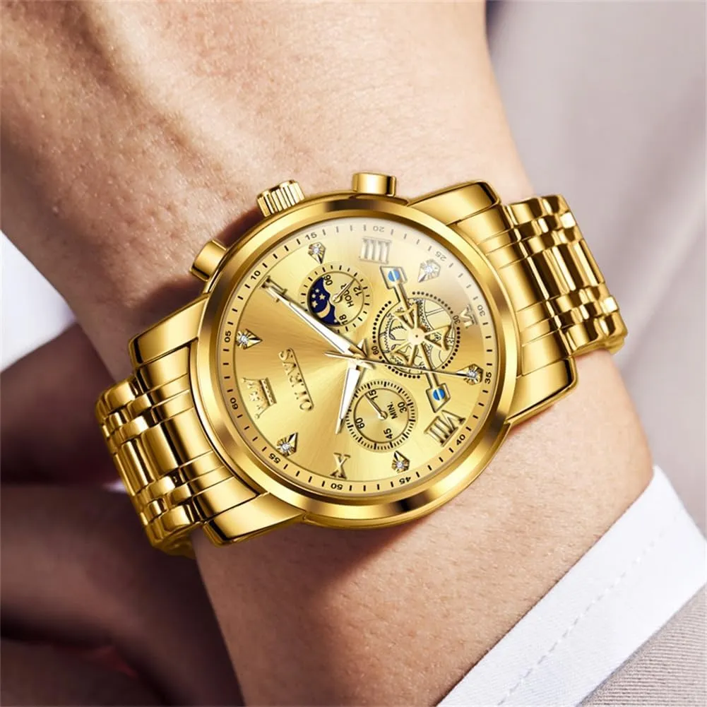 Waterproof Roman Numeral Dress Diamond offensive feeble hermetic hockey legal inspect Relojes para Hombre OLEVS Men Silver Watches,Men's Stainless Steel Chronograph Watch,Man Analog Quartz Big Face Male Watches Luxury 