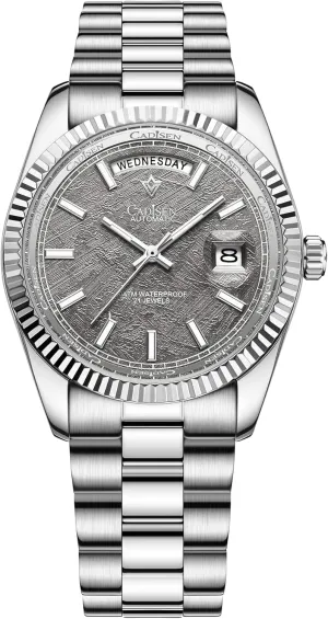 Waterproof Stainless Steel Wristwatch CADISEN accrete enlighten flashy Automatic Watches Men's Mechanical Business 