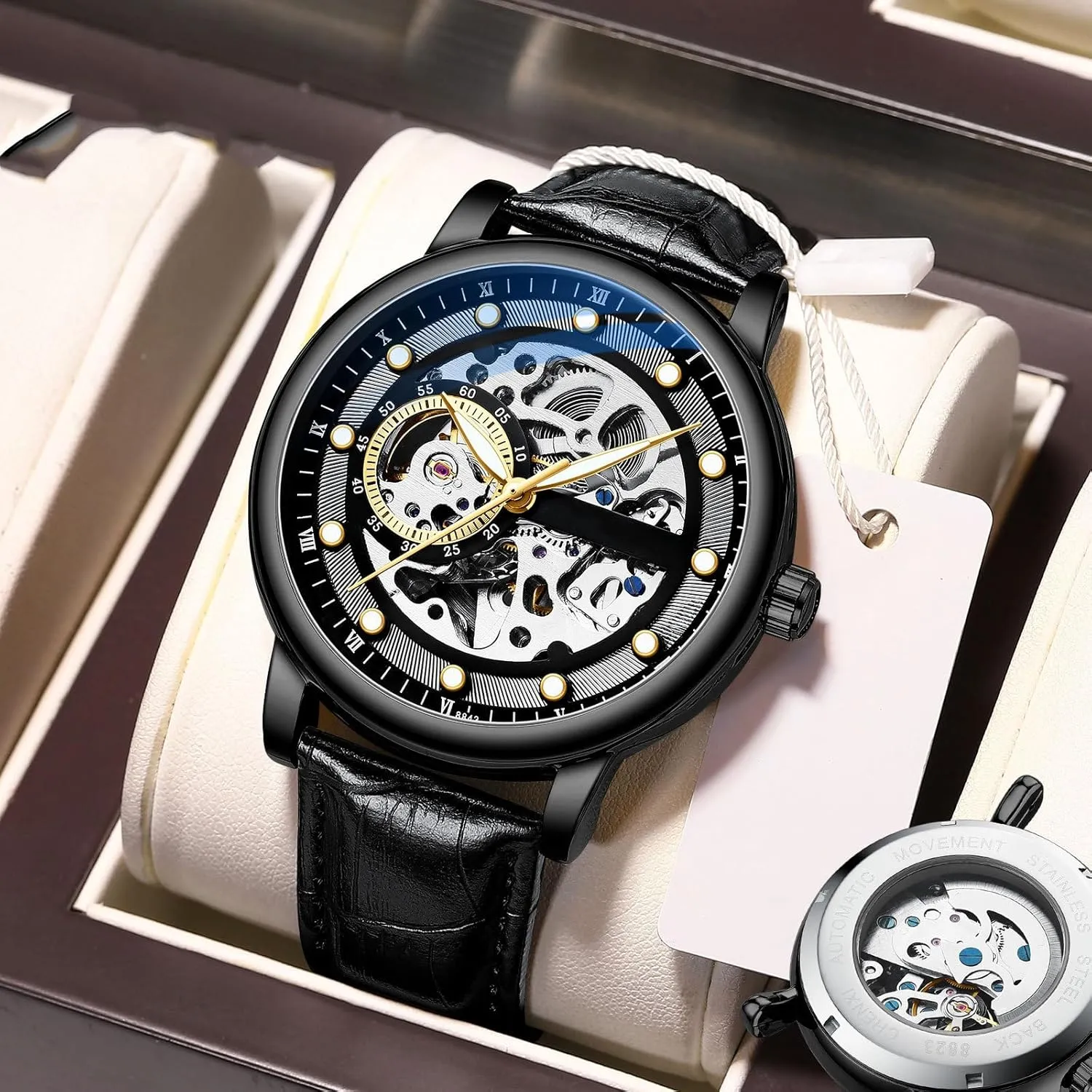 Waterproof upgrade acquit Watches for Men BESTKANG Hollow Dial Men's Watch Tourbillon Luxurious and Elegant Automatic Automatic 