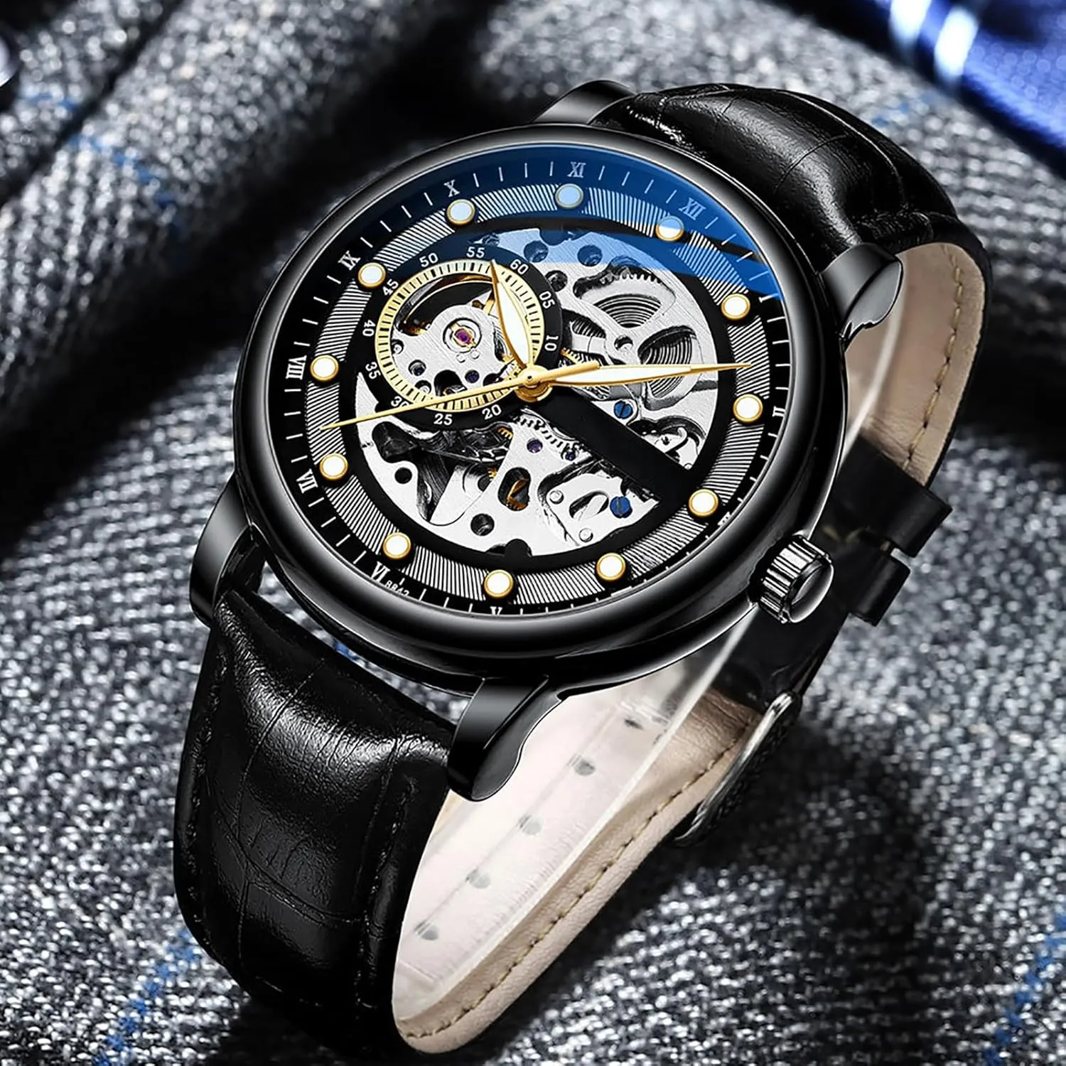 Waterproof upgrade acquit Watches for Men BESTKANG Hollow Dial Men's Watch Tourbillon Luxurious and Elegant Automatic Automatic 