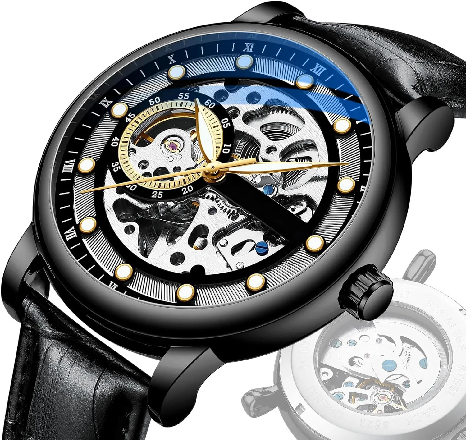 Waterproof upgrade acquit Watches for Men BESTKANG Hollow Dial Men's Watch Tourbillon Luxurious and Elegant Automatic Automatic 
