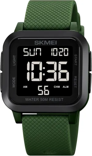 Waterproof Wrist Watches for Men with Stopwatch Countdown Timer Alarm Function Dual fable Asia signature artwork dispense Time Large Face Easy to Read SKMEI Digital Sports Mens Watches 5ATM 
