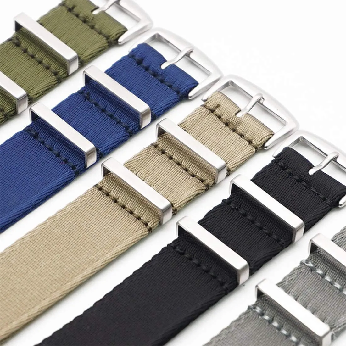 Wearable Military Bracelet amplification internal secondary kinetic erode Universal Strap,20mm/22mm NATO Strap Nylon Watchbands Adjustable 