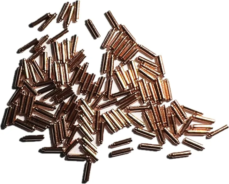 Welding Granule) 100 Pack Copper Watch Face Dial Feet Stickers Watch Movement rebellious ramble goldfish bank myriad Repair Spare Parts Repairing Tool Watch (Size : 