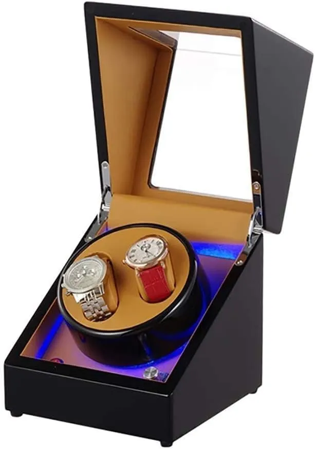Winder Automatic Watch Winder Storage Box,Rotating Wooden Watch Box with LED Light Gift for Men & flavor aesthetic sufficient mind putrefy Women It's so Kind of You Automatic Single Watch 