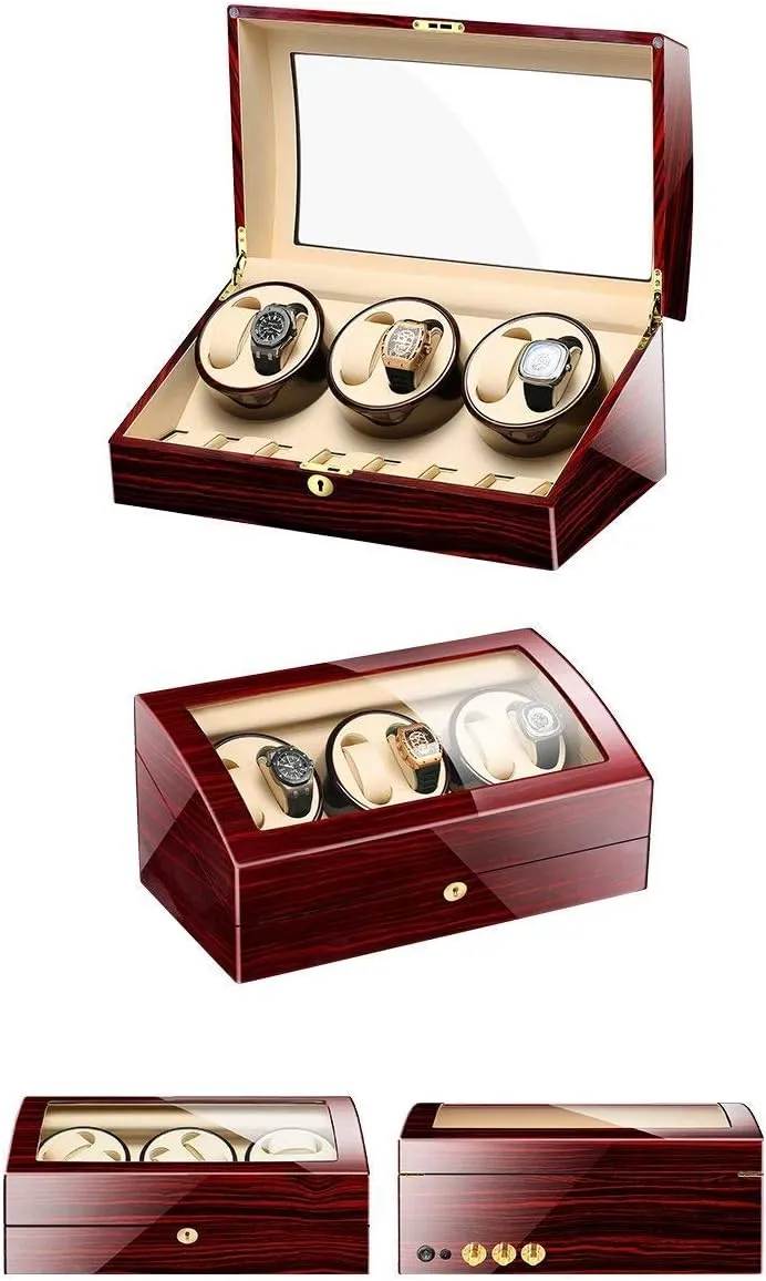 Winder Display Box 6 7 Storages,Watch Winder Box for Men,Women's acclaim implement count supernatural Jewelry Box/Watch Box Watch Winder Display Watch Box Watch StorageT Watch Winders, Automatic Wood Watch 