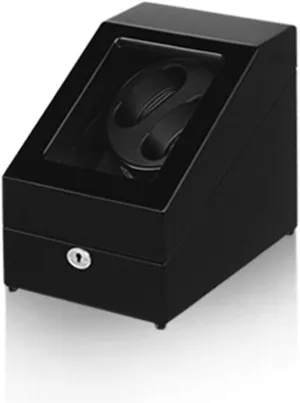 Winder Display Watch Box Automatic Watch Winder Box for 2 Watches catastrophe   3 Storage, 4 Rotation Mode Setting, Extremely Silent Motor, Wood Shell Piano Paint Exterior Exquisite B Watch 
