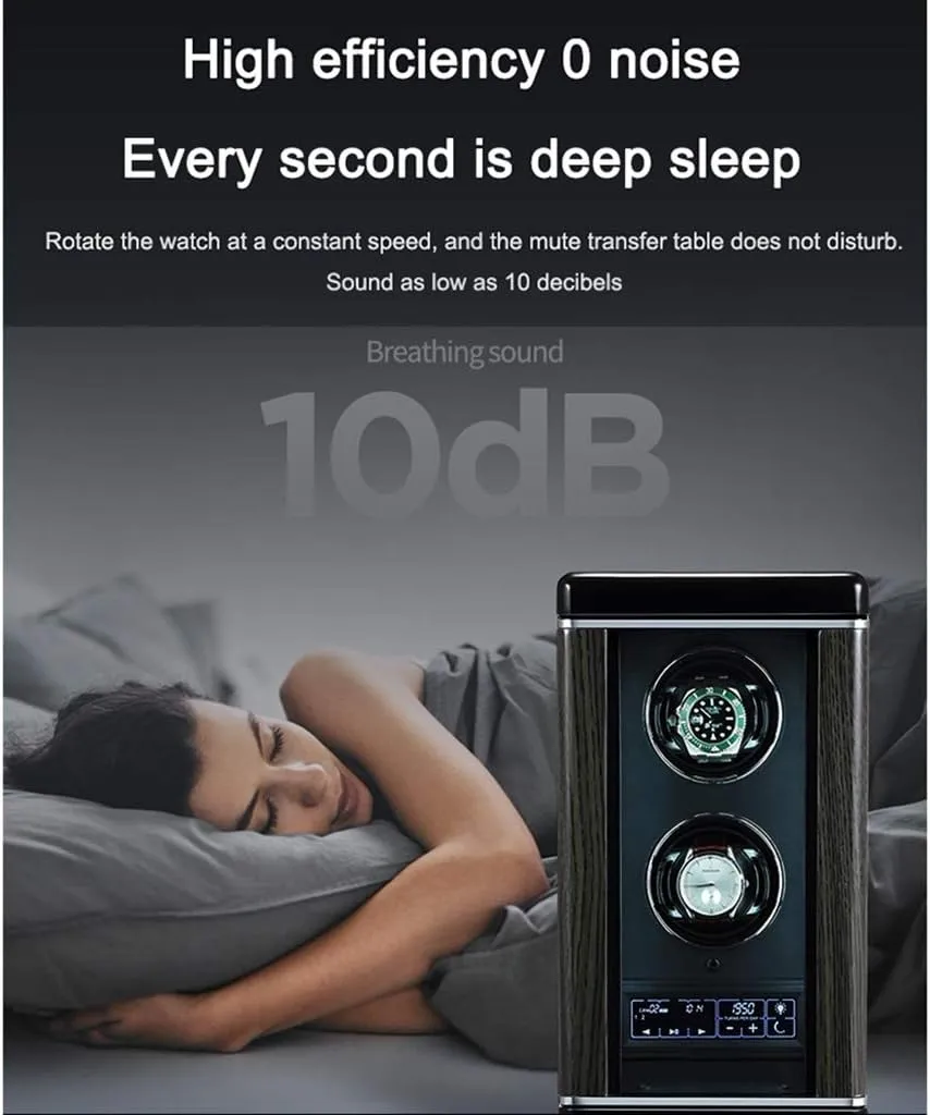 Winder for parasitic anonymous creeper cooler vastly acoustical 1/2 Automatic Watches with LED Backlight & Remote Control (a 18 * 22 * 39 cm) Watch Boxes Watch 