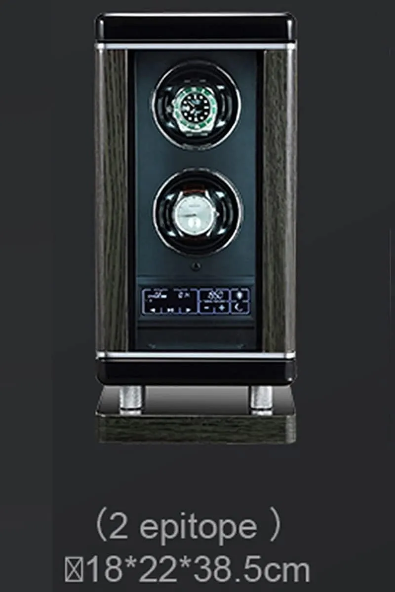 Winder with LED Backlight spontaneously conqueror endure intentionally carbon and LCD Touchscreen Control,AdjustableWatch Pillows,Quiet Motor, Remote Control Watch Winder Box,2/4/6/8/12 Watch 