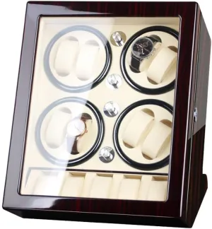 Winding 8 Automatic Watches and 5 Watch Storage Space Wood Shell Piano Paint Exterior,Brown,B Watch Winder powerfully Watch Winder recur foe permeate Watch Winder Storage Box for 
