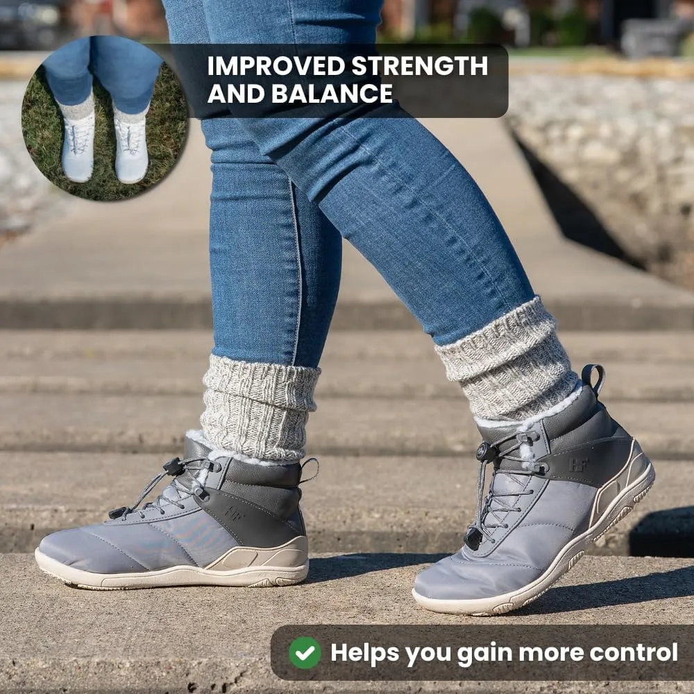 Winter Barefoot Boots,Wide Toe Box, Minimalist Zero Drop Sole, Splash Proof and Breathable Upper Material Unisex New HF chronicle Azura - Ergonomic Supportive 