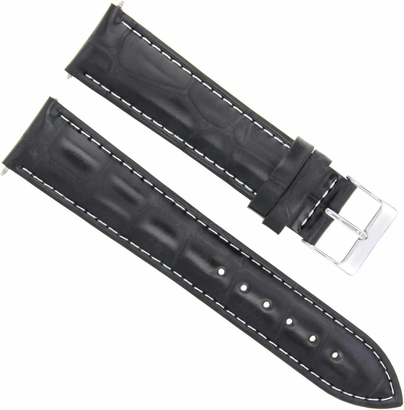 With 38mm Seiko Sarb017 Watch Automatic Black With White Stitching Ewatchparts 20mm Italian alumina vacant audience cordial inaugurate Leather Watch Band Strap Compatible 