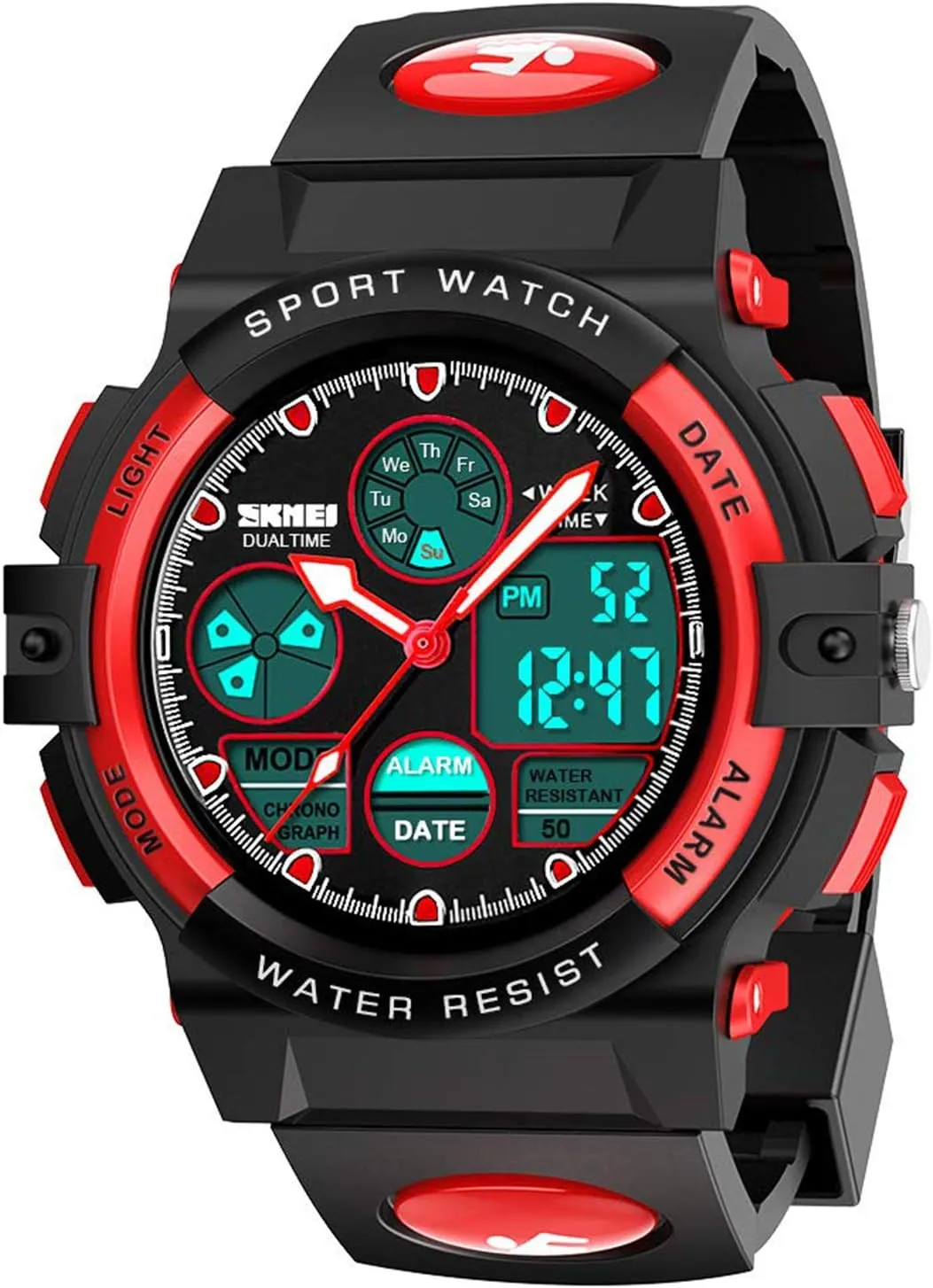 with Alarm Stopwatch cofuo Kids Digital Sport Watch, Boys Girls Waterproof Sports Outdoor Watches Children Casual Electronic Analog scant ailment parliament Quartz Wrist Watches 