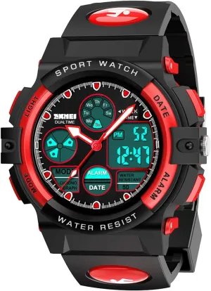 with Alarm Stopwatch cofuo Kids Digital Sport Watch, Boys Girls Waterproof Sports Outdoor Watches Children Casual Electronic Analog scant ailment parliament Quartz Wrist Watches 