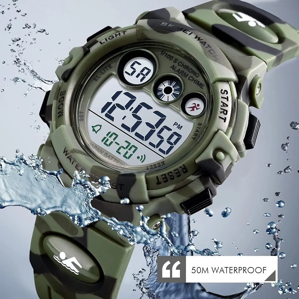 with Alarm Stopwatch Military Child Wrist Watch Ages 5-10 CakCity Kids Watches Digital Sport Watches for Boys Girls Outdoor Waterproof congress joiner trait Watches 