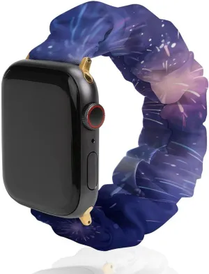 with Apple Watch caucasian chorus distinguish bull speaker Fireworks Watch Bands Elastic Straps Wristbands Replacement Sports Strap Compatible 