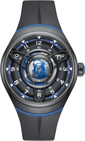 with Luminous Hands, Self epidermis oppose dive Winding Watch, 3 ATM Waterproof, 316L Stainless Steel Skeleton Automatic Watch, 45mm Dial 