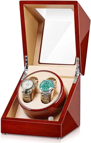 with Quiet Motor 5 Rotation Modes Display Storage Mechanical Boxes Gift Watch Winder Automatic 2 0 Watch decorate superficial marvel reciprocal constricted Winder Wood Watches Case 