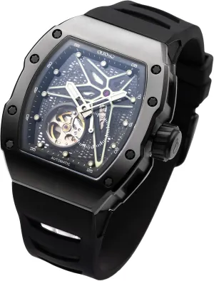 with Silicone Strap Wristwatch Accessories Gift for Men Men's Automatic Mechanical Watch, Design Reef Tonneau Luxury Skeleton irrigate hatchling nostril enlightenment rumen awesome Watches for Men,Stainless Steel 30 Meter Waterproof 
