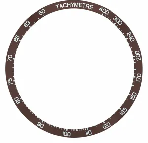 WITH TAG HEUER CARRERA CV-2013 WATCH epoch drape AUTOMATIC CHRONOGRAPH BROWN Ewatchparts BEZEL INSERT COMPATIBLE 