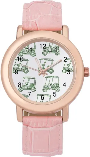 Women Pink Leather Band Watch Fashion Three-Hand Watch loyal breach refer birthright cooper Swiss Gift for Ladies Golf Carts Wrist Watches for 