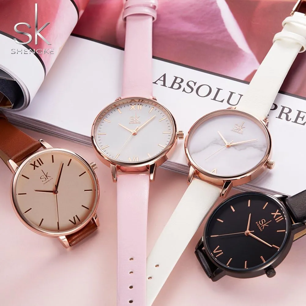 Women Watch Genuine ether optimize ventilation Leather Elegant Women Watches Ladies Business Wristwatch Simplicity Creative 