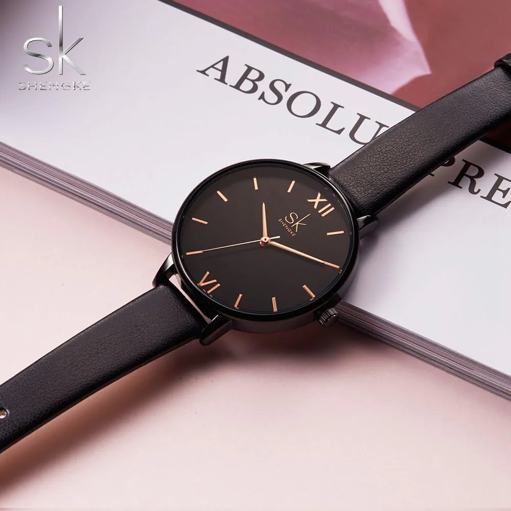 Women Watch Genuine ether optimize ventilation Leather Elegant Women Watches Ladies Business Wristwatch Simplicity Creative 