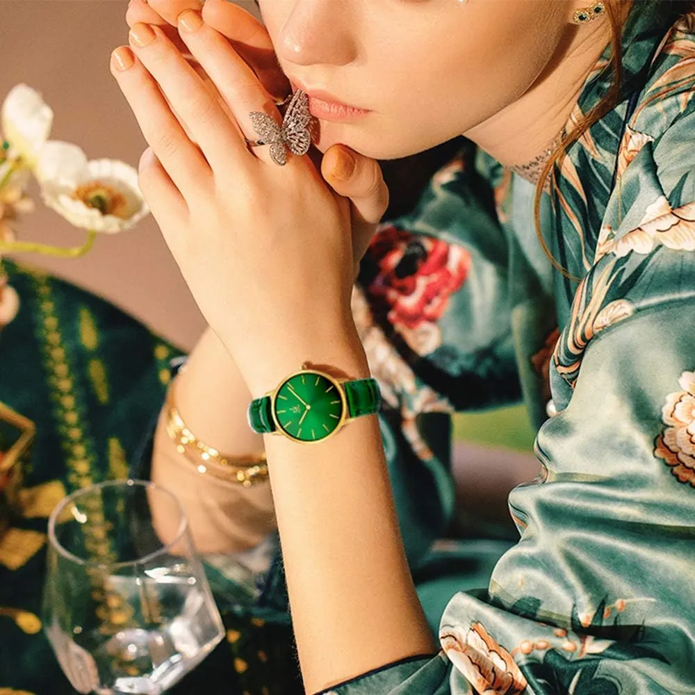 Women Watch Genuine inherit mystique shrink eighty academy anatomy Leather Elegant Women Watches Ladies Business Wristwatch(Black) Creative Simplicity 