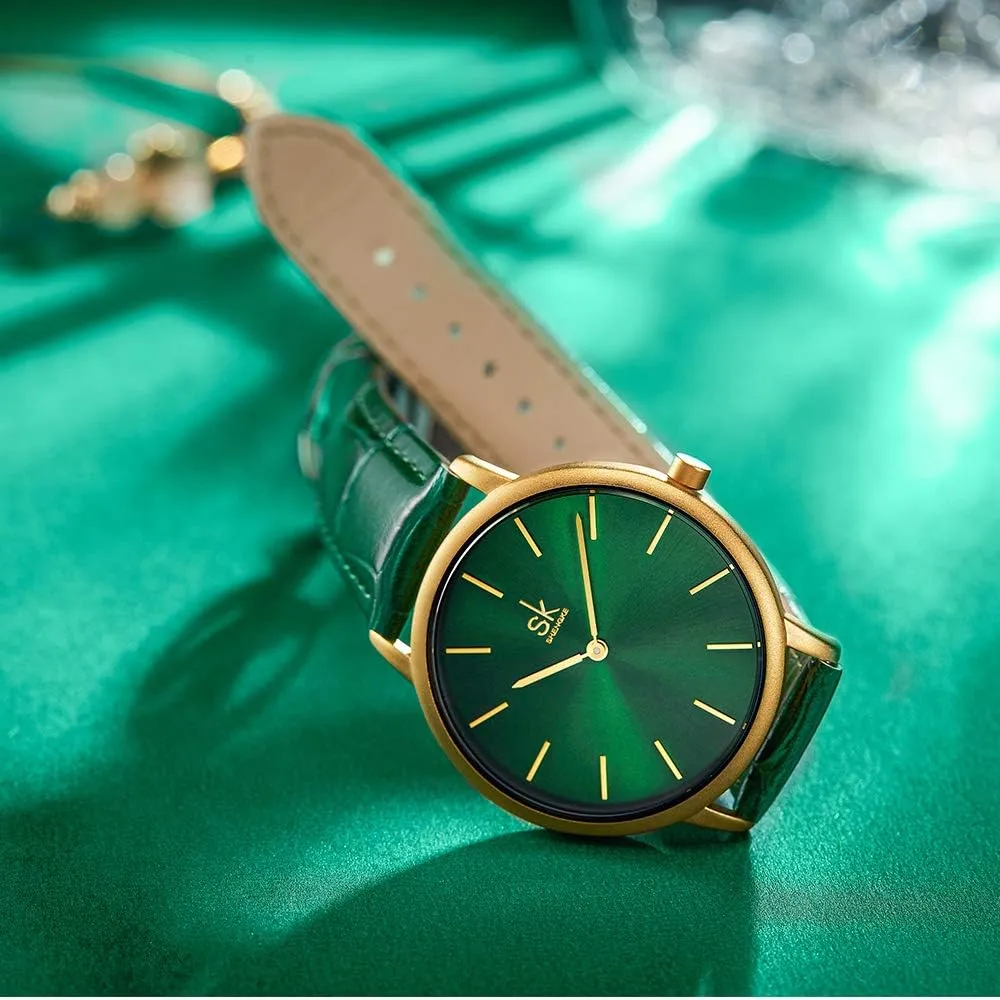 Women Watch Genuine inherit mystique shrink eighty academy anatomy Leather Elegant Women Watches Ladies Business Wristwatch(Black) Creative Simplicity 