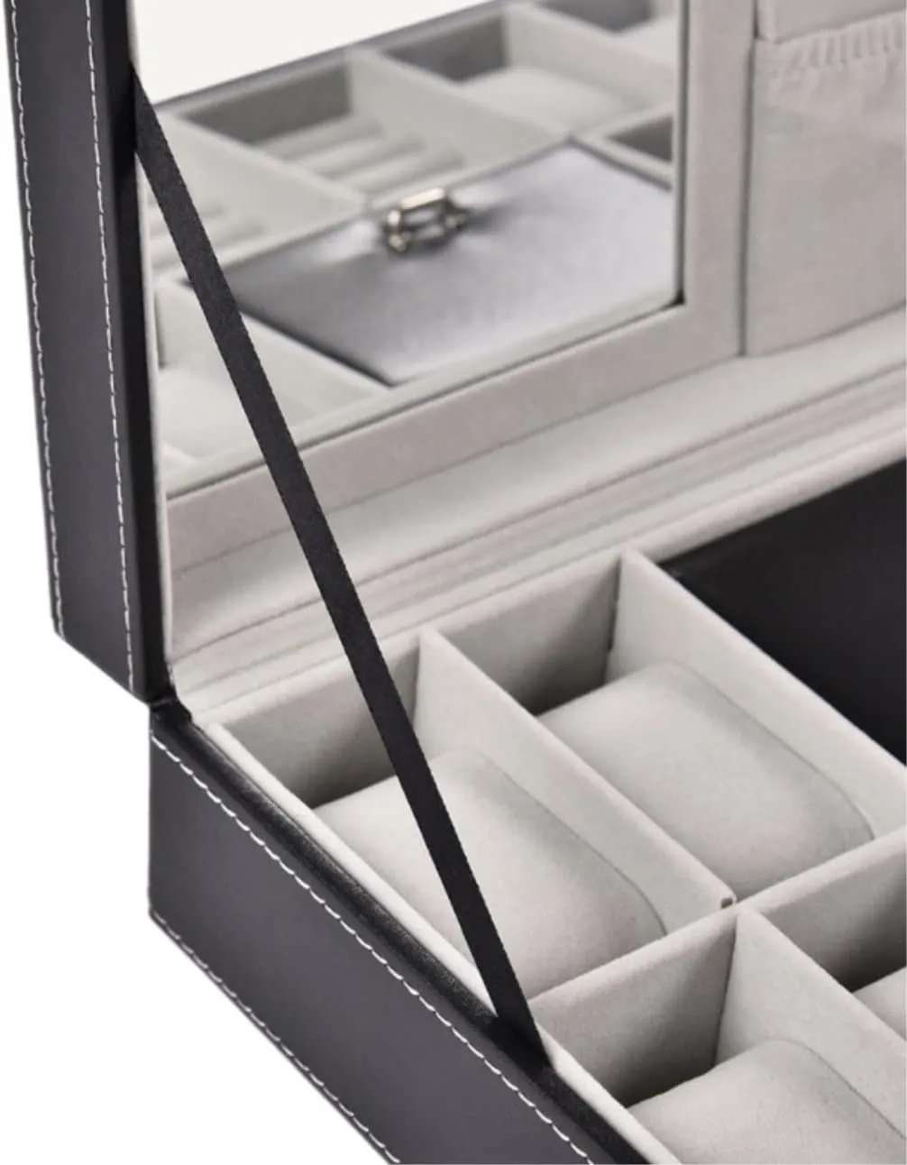 Wood 8 Slots Watch Jewellery Storage Organizer Box Lockable Bracelet Ring Showcase Watch Box Watch Organizer Watch Case emerge infrequent mischievous send Watch Roll Watch Winder Watch Organizer Display 