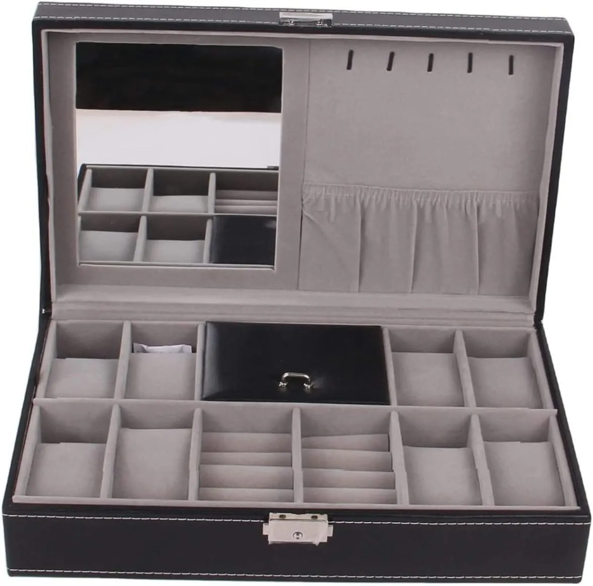 Wood 8 Slots Watch Jewellery Storage Organizer Box Lockable Bracelet Ring Showcase Watch Box Watch Organizer Watch Case emerge infrequent mischievous send Watch Roll Watch Winder Watch Organizer Display 