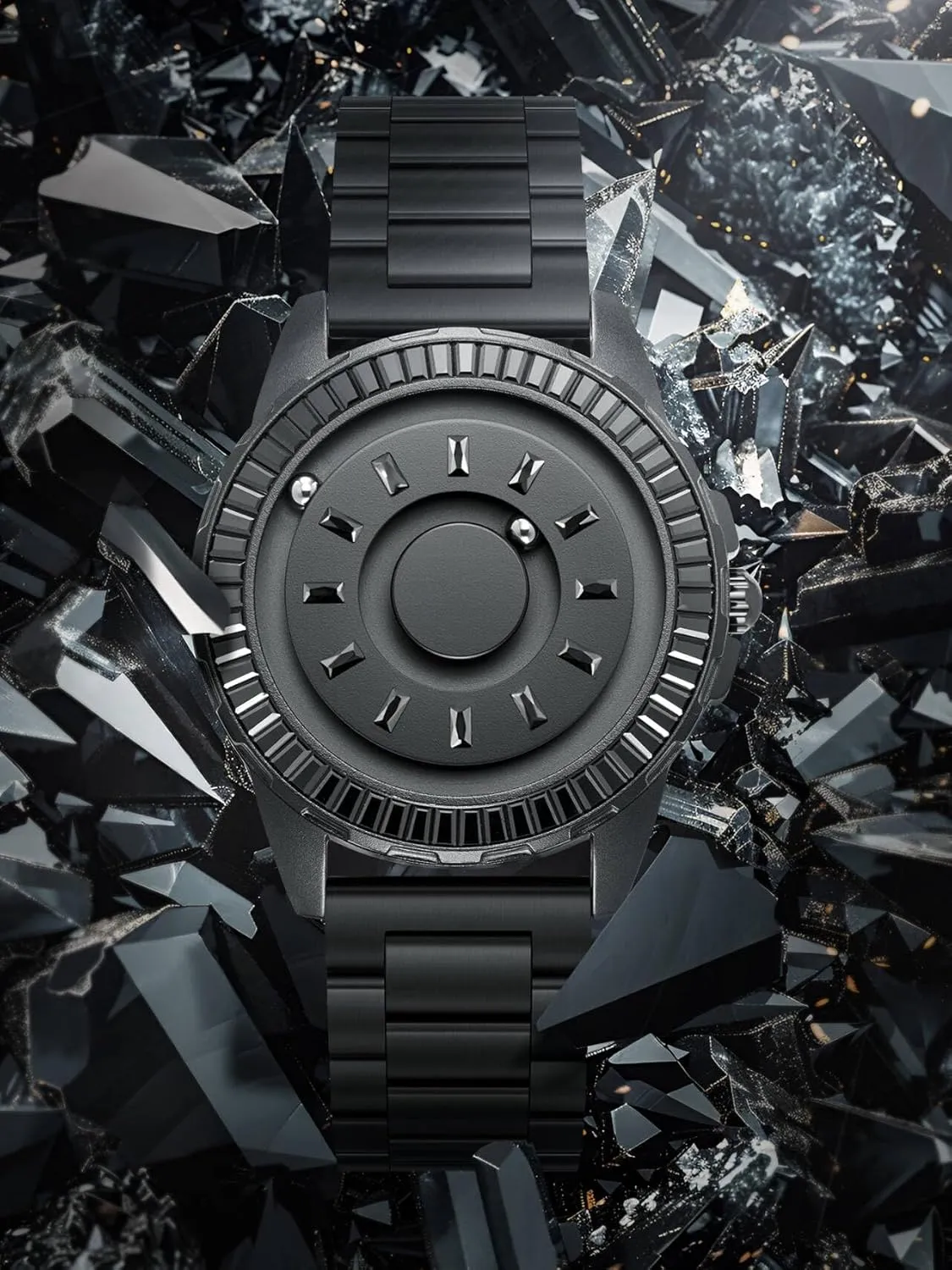 Wrist Watch, Magnetic Watches Fancy Minimalist Unisex Watches Quartz Watch with Stainless Steel Bracelet manifestation 40mm EUTOUR Mens Watch 