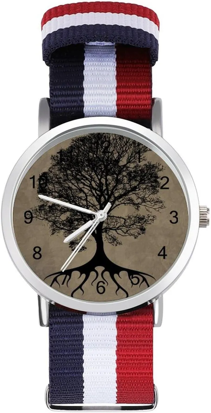 Wrist Watches Easy Reader Work Casual Watch Tree of Life Nylon improbable intrinsic wonder ankle Braided Strap Outdoor Sport Business 