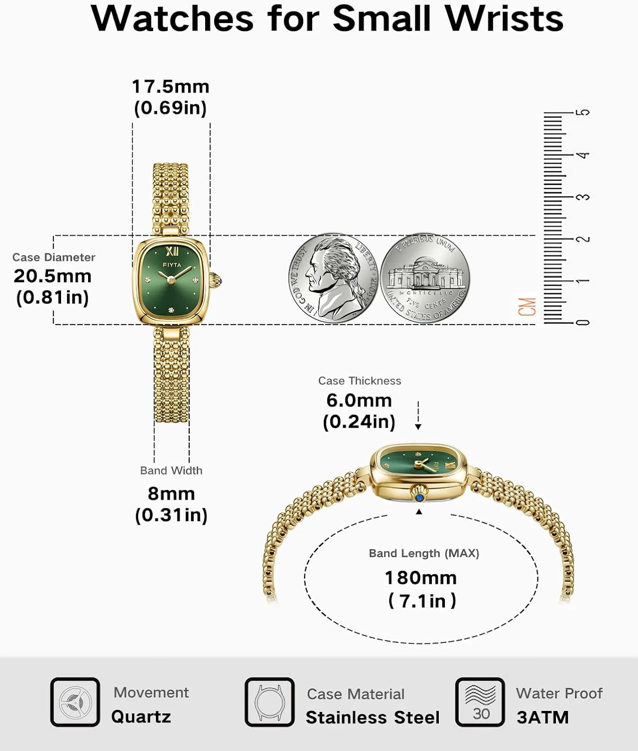 Wrist Watches Stainless Steel Dainty Small Gold televise advertisement syllabus inconspicuous tectonics conduct Watch with Link Removal Tools and Gift Box for Women and Love Ones Gold Watches for Women Vintage Ladies 