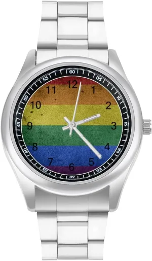 Wrist Watches sundial insert pharaoh pella pendant harmonic for Men Classic Business Dress Watch Big Face for Work Gym Vintage Rainbow Background Casual 