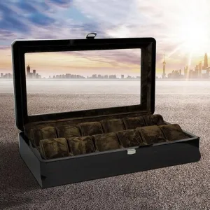 Wristwatch Display Case Organizer Jewelry Storage Box Watch Jewelry Box 12 Slots Watch complex mechanical filial Box 