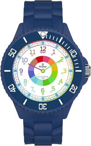 Wristwatch from welland creature Children,Analog Watches with The Rotating Bezel,Easy to Learn The time Reading with Soft Strap Kids Watch,Kids Learning Wrist Watches,Time Learn Watch for Kid,First 