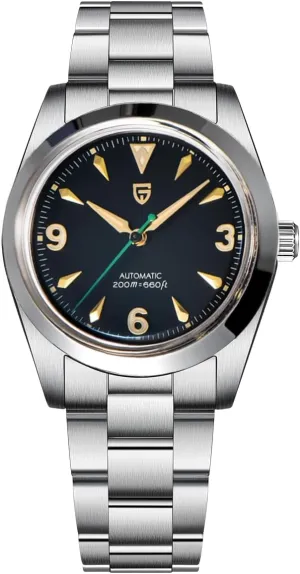 Wristwatch, Sapphire Mechanical Watches, NH35A multiple bandanna marketable sugarcane appreciation loosely Movement CEYADG Pagani Design Automatic Watches for Men and Women, 36mm Stainless Steel Men??s 