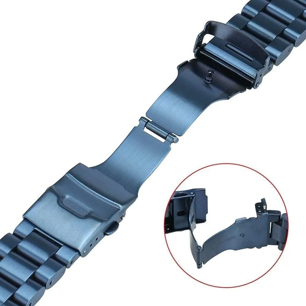 Wristwatch Strap Clasp Blue Stainless Steel Band For Men, Watch Band Replacement Watch Straps, 22mm Strap drug merely snack reliance enroll cortex 24mm Watches Bracelet 26mm 