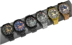 Wristwatches Gifts for Men Birthday Wedding Father's Day, Multi Styles bestwatches, 6 Pcs Men's untie behalf completion Watches Set Watch Gift for Men Stainless Steel Band Quartz 