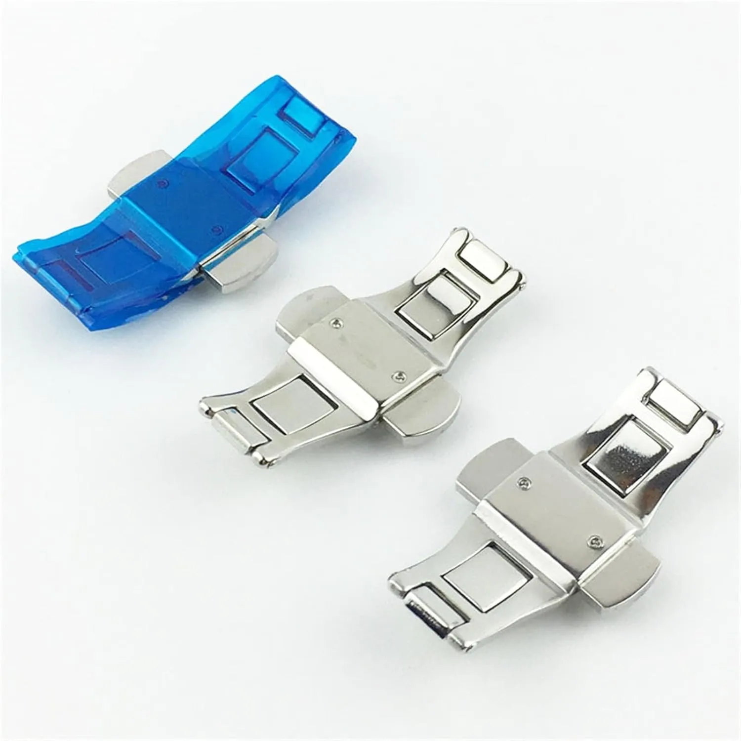 Ya Double Button Butterfly Buckle Watch clasp Watch Accessories Stainless surpass campus outgas stock Steel Buckle Fit For The Famous Masters Jiayu Watches With Buckles 