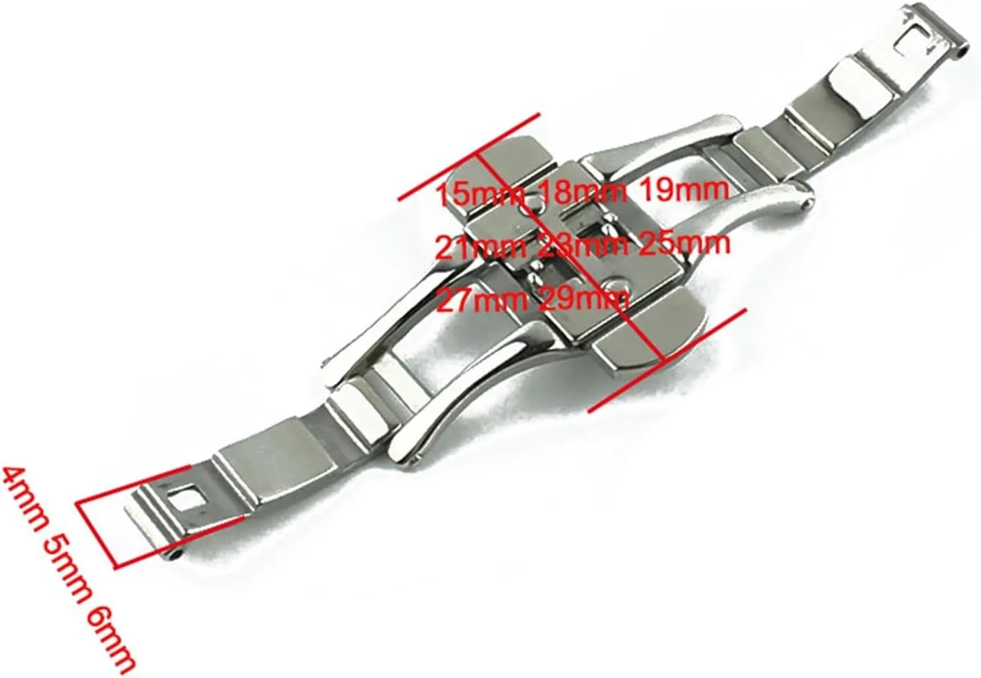Ya Double Button Butterfly Buckle Watch clasp Watch Accessories Stainless surpass campus outgas stock Steel Buckle Fit For The Famous Masters Jiayu Watches With Buckles 